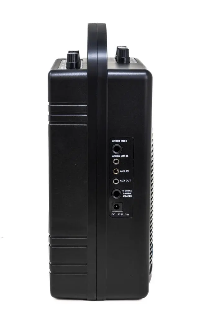 Alt view image 4 of 6 - HS120BT HL Portable PA System with Wireless Microphones and Lithium Rechargeable Battery and Car Cable Bluetooth Connected with Cell Phones and Pads Black