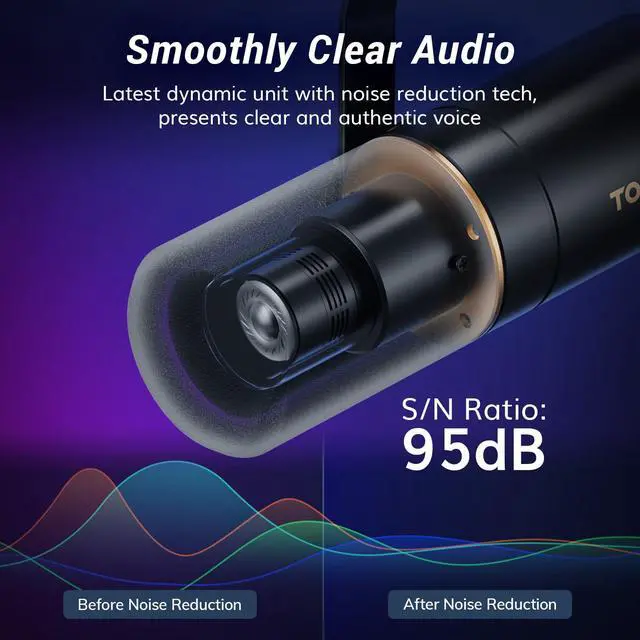 Alt view image 6 of 6 - Audio Interface and Microphone Set, Podcast Equipment Bundle, USB Audio Mixer with RGB, XLR Dynamic Microphone with Studio Sound Quality, Complete Package for Content Creating, Gaming, Streaming