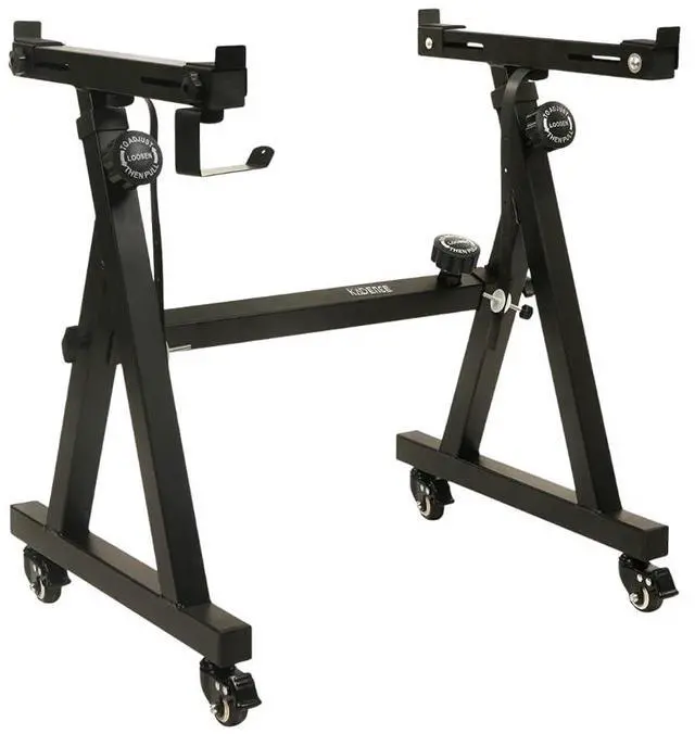 Main image of NK02B Jamming Series 7.5kg Z-Style Keyboard Stand with Wheels | Heavy-Duty Frame & Lockable Wheel System | Wide Z-Frame Design | Ideal for Stage Performance & Jamming | Matte Black Finish