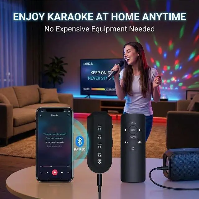 Alt view image 2 of 6 - Portable Vocal Remover, AI Intelligent Real-Time Voice Elimination | AI Real-Time Vocal Remover,3-Level Mode,Compatible with any Speakers