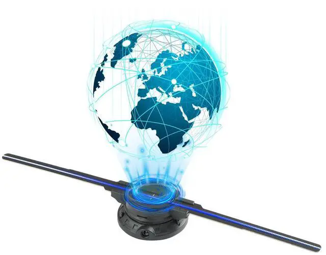 Main image of 19.7 Inch 3DHologramFan Holographic Projector with WiFi APP Bluetooth Remote Control LED Display Includes 700 3D Videos for Trade Shows Retail Stores Exhibitions and Events