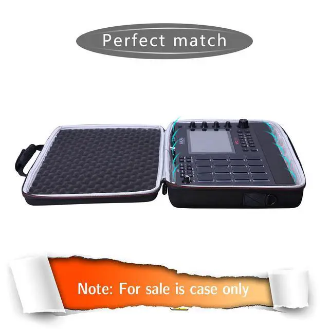 Alt view image 6 of 6 - LTGEM Case Compatible with AKAI Professional MPC Live II/Live Drum Machine with Pouch for Accessories and Shoulder Strap