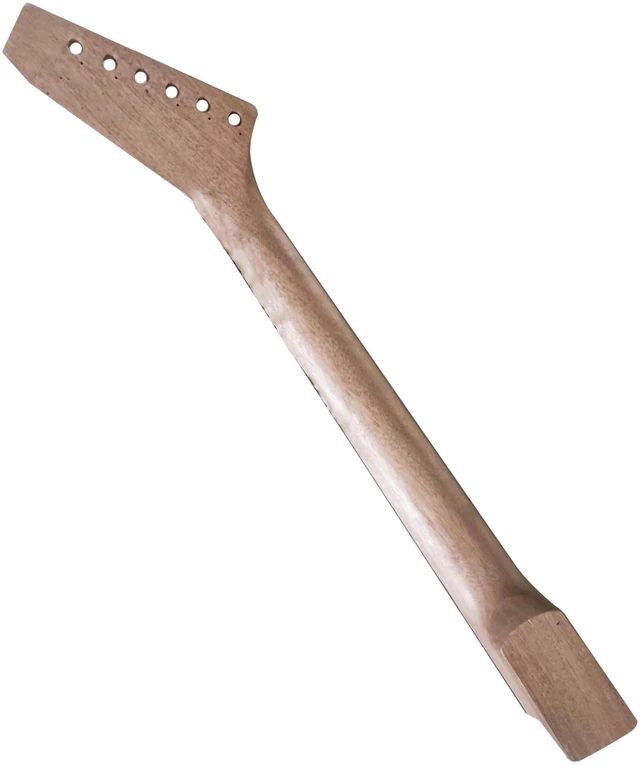 Alt view image 4 of 4 - DIY EX-Style Electric Guitar Kit Mahogany Body and Neck - Rosewood Fingerboard Explorer Style Electric Guitar Builder Kit
