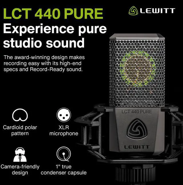 Alt view image 2 of 6 - LELCT440P LCT 440 Pure Condenser Microphone - Black