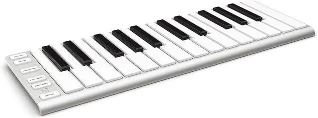 Main image of Xkey 25 Air Ultra-Thin Bluetooth MIDI Controller Keyboard, Apple-Style Aluminum Body, Polyphonic Aftertouch, Ultra-Low Latency, 25 Full-Size Smart Velocity-Sensitive Keys, Simple Plug & Play