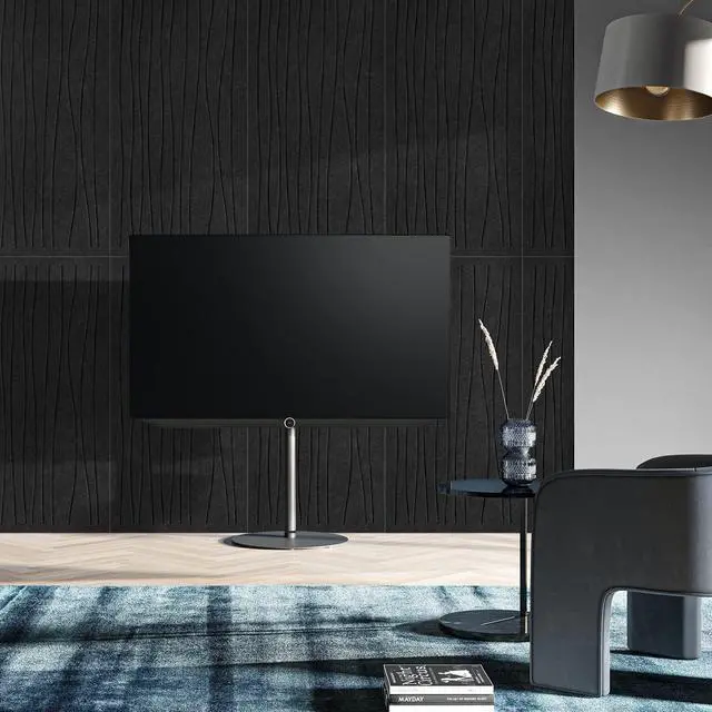 Alt view image 3 of 6 - 6 Pack Acoustic Wall Panels, 47.2"x23.6" Sound Proof Panels, Black |, 0.4" Thick, Polyester Fiber Material, Wavy Grooved Pattern, Easy to Cut and Install