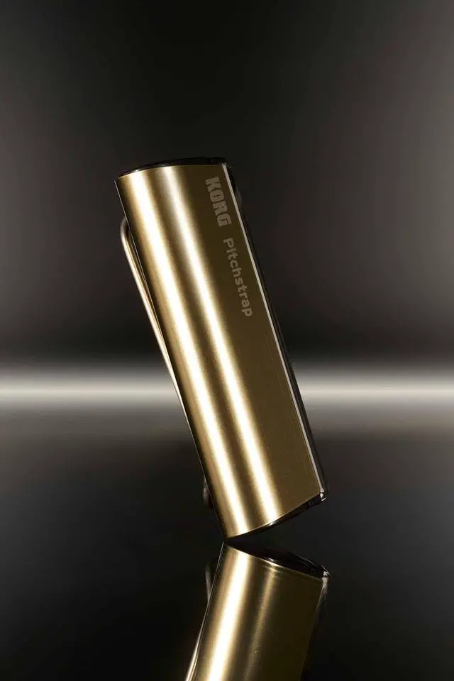 Alt view image 6 of 6 - Pitchstrap Guitar and Bass Strap Tuner - Gold