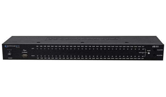 Alt view image 2 of 6 - DB30 1U Rack Mount dB Decibel Meter Display+8 Outlet Power Supply