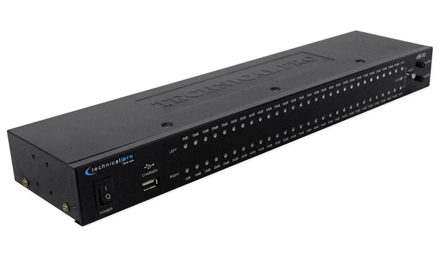 Alt view image 3 of 6 - DB30 1U Rack Mount dB Decibel Meter Display+8 Outlet Power Supply