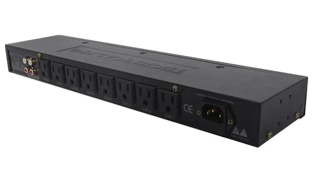 Alt view image 5 of 6 - DB30 1U Rack Mount dB Decibel Meter Display+8 Outlet Power Supply