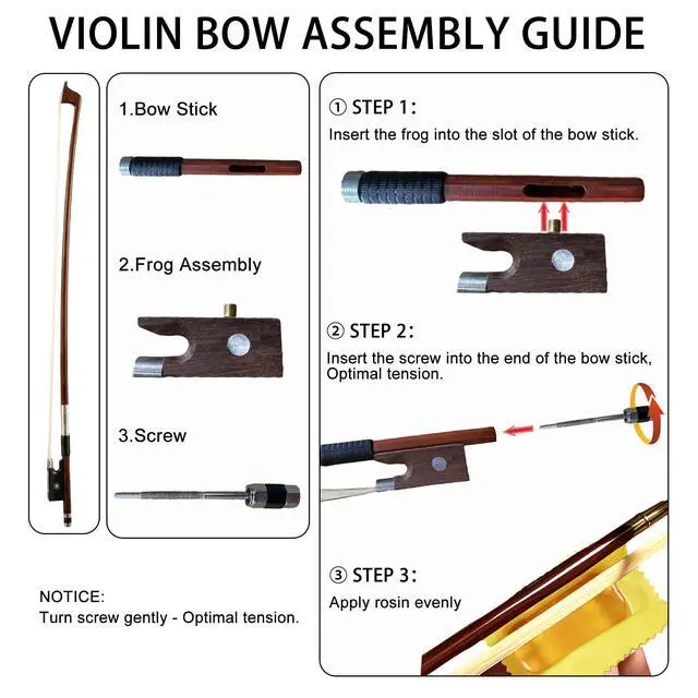 Alt view image 2 of 6 - Violin 4/4 Full Size Complete Set for Adults Teenagers Students,Solid Maple Wood Violins with Rosewood Fittings,Case,Spare strings,Bow, Rosin, Shoulder Rest,Professional Violin for 11+years Gift