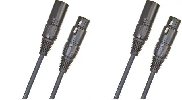 Main image of D'Addario XLR Cable - Microphone Cable - Shielded for Noise Reduction - XLR Male to XLR Female - Classic Series Balanced Mic Cable - 50 Feet/15.24 Meters - 2 Pack