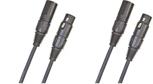 Alt view image 2 of 2 - D'Addario XLR Cable - Microphone Cable - Shielded for Noise Reduction - XLR Male to XLR Female - Classic Series Balanced Mic Cable - 50 Feet/15.24 Meters - 2 Pack