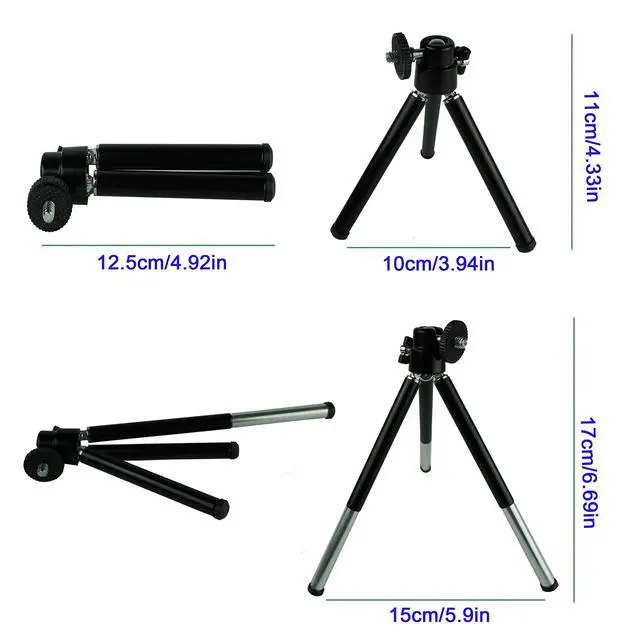 Alt view image 3 of 6 - Mini Portable RG Hypnotic Aurora Mixed Blue Star Projector Tripod USB Light Built-in 1200MA Rechargeable Battery for Home Party DJ Outdoor Stage Lighting Effect DP-AS100