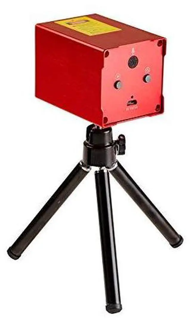 Alt view image 4 of 6 - Mini Portable RG Hypnotic Aurora Mixed Blue Star Projector Tripod USB Light Built-in 1200MA Rechargeable Battery for Home Party DJ Outdoor Stage Lighting Effect DP-AS100