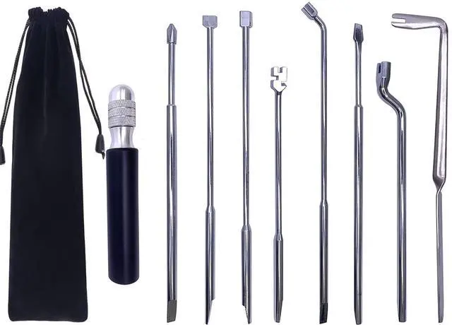 Main image of Piano Repair Tool Kit Regulating Tools Including Regulating Screwdriver Capstan Screw Wrench Set with 6" Combination Tool Handle for DIY Repair Maintain Piano Tools (9pcs)