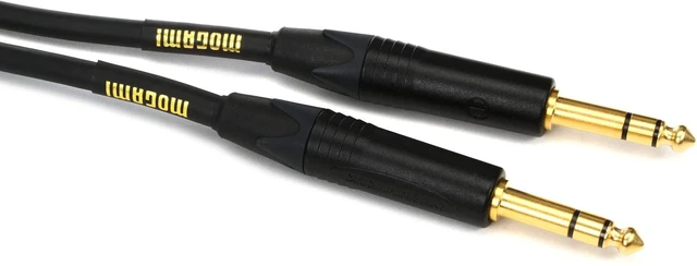 Main image of Gold TRS-TRS-15 Balanced 1/4-inch TRS Male to 1/4-inch TRS Male Patch Cable - 15 Foot
