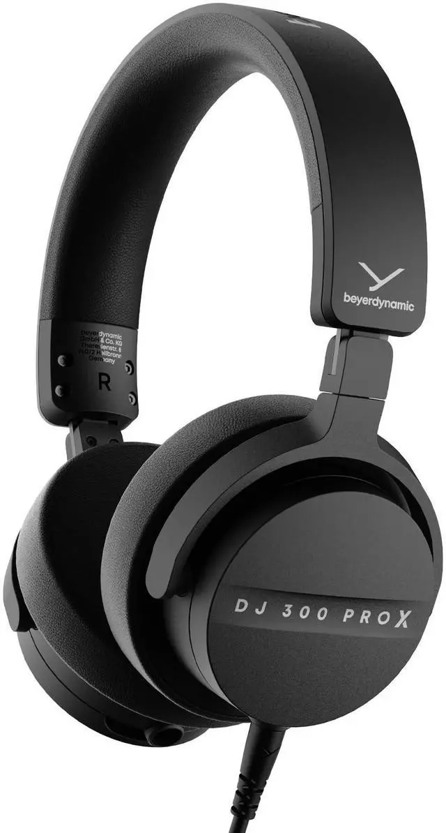 Main image of DJ 300 PRO X Professional DJ Headphones 2-in-1 On-Ear & Over-Ear Ear Cups Included. 45mm Driver, Foldable, Detachable 4.9 Ft Cable, 1/8" Jack w 1/4" Adapter, Black