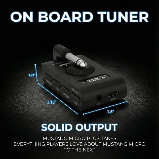 Alt view image 5 of 6 - Mustang Micro Plus Headphone Amplifier Bundle with Austin Bazaar Exclusive 12-Pack Picks and Instructional Video