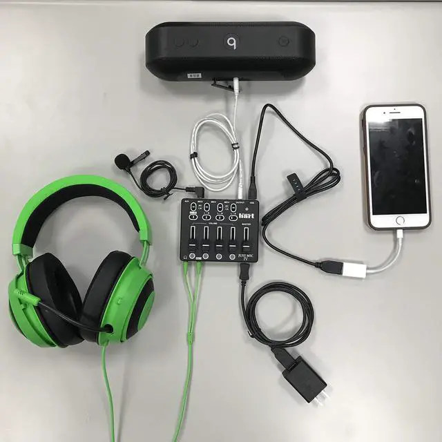 Alt view image 2 of 6 - Just Mic 4 mini Microphone Mixer 4 channels/Portable Phantom power/Audio Interface