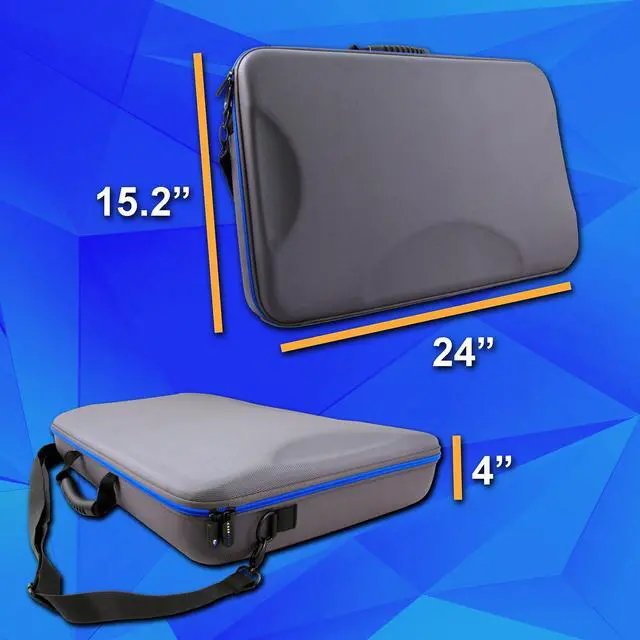 Alt view image 2 of 6 - Travel Case Compatible with Numark Mixstream Pro Plus, Mixstream Pro Go Standalone DJ Controller, Numark NV2 Serato Mixers and More - Includes Carrying Case Only with Shoulder Strap