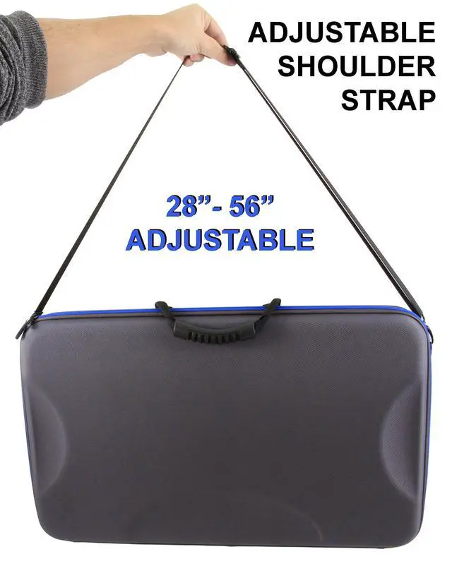Alt view image 5 of 6 - Travel Case Compatible with Numark Mixstream Pro Plus, Mixstream Pro Go Standalone DJ Controller, Numark NV2 Serato Mixers and More - Includes Carrying Case Only with Shoulder Strap