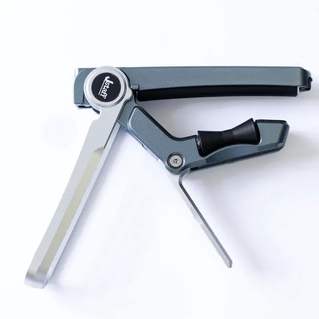 Main image of 2025 Upgrade Rolling Guitar Capo, Aluminum Alloy - CNC Metal Carving Capo for Acoustic and Electric Guitars, Unique Folding and Hiding Design, Silky Smooth Movement, Precise Tuning. (SILVER)