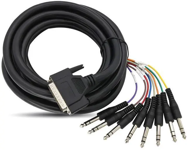 Main image of Balanced Snake DB25 TRS Interface to 1/4" TRS Analog Recorder Interface Cable 8 Channel (9.84 Feet) 25-Pin