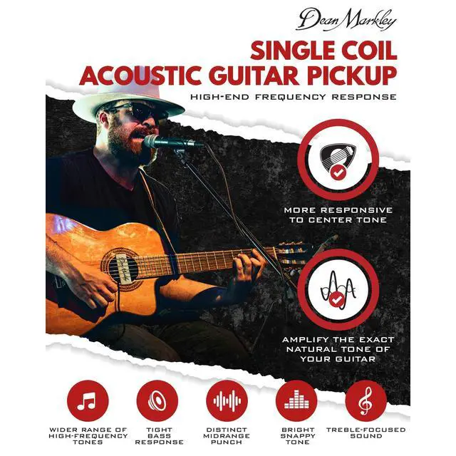 Alt view image 3 of 6 - ProMag Plus Soundhole Acoustic Guitar Pickup, Single Coil | Single-Coil Acoustic Guitar Soundhole Pickup With Smooth String Balance, Bell-Like Harmonics, and 60-Second Install