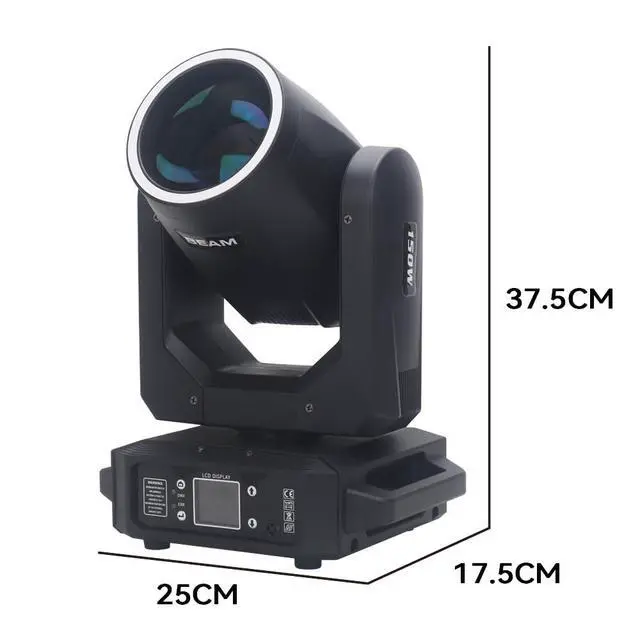 Alt view image 2 of 6 - LED 150W Stage Lighting Operating Manual Moving Head Lighting with 44PCS*0.2W RGB Light Strip Ring
