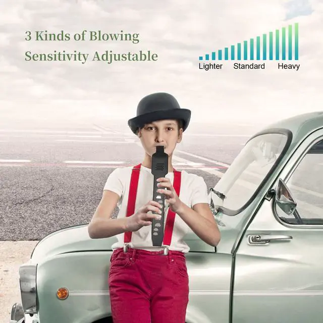 Alt view image 4 of 6 - Mini Saxophone, Digital Wind Instrument, Rechargeable Wind Instrument, Mini Electronic Wind Instrument Set, Built in 2W HiFi Speaker, with 12 Accompaniments, for Student