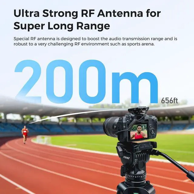 Alt view image 6 of 6 - Wireless Lavalier Microphone for iPhone/Android/Camera/PC | AI Noise Cancellation, 7H Battery Life, 656ft Transmission, LCD Display, Wireless Lapel Microphone for Streaming, Recording