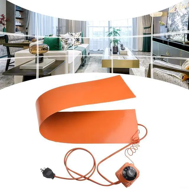 Alt view image 2 of 5 - 1200W Silicone Heating Pad 110V/220V Rubber Heating Blanket Hot Heating Pad With Controller For Guitar Side Bending 50°C Max Temp, 2M Power Cord Included