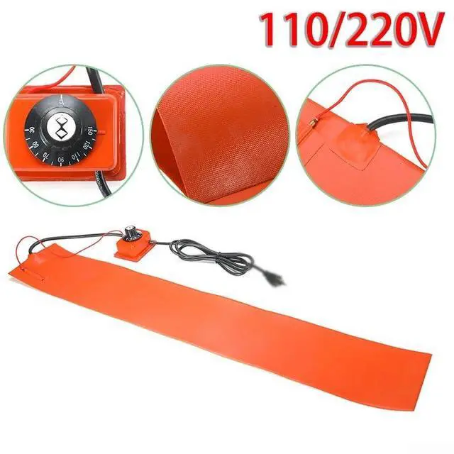 Alt view image 3 of 5 - 1200W Silicone Heating Pad 110V/220V Rubber Heating Blanket Hot Heating Pad With Controller For Guitar Side Bending 50°C Max Temp, 2M Power Cord Included
