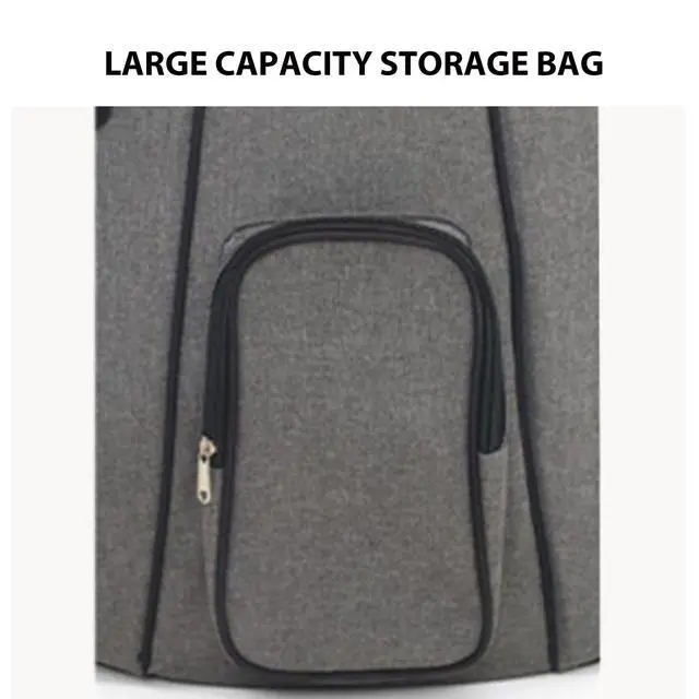 Alt view image 6 of 6 - Cello Case 4/4 with Wheels, Full Size Cello Rolling Gig Backpack Bag | Soft Thick Padded, Multiple Accessory Pockets, Cello Bag with Backpack-straps for Band Practice / Gig / Travel