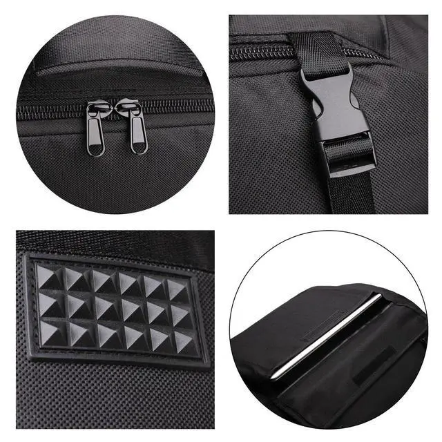 Alt view image 6 of 6 - Accordion Case - Gig Bag for 120 Bass Accordion - Straps & Accessories - Soft Case (20.5 x 17 x 9.8 in)