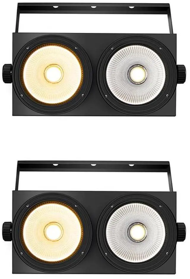 Main image of 200W COB Blinder Light, DMX512 LED PAR Can Stage Light | 2-in-1 Cool/Warm White LED, Sound Control, High Output COB Design for Weddings, Churches, Concerts, DJ and Stage Events