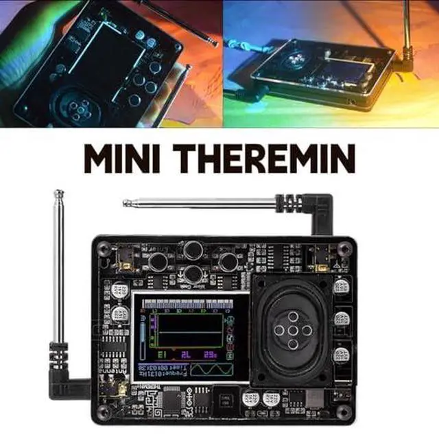Alt view image 3 of 6 - Mini Theremin, Multiple Adjustable Voices Musical Electronic Instrument Mini Theremin Type C Interface with Built in Tuner for Music Enthusiasts,70 Tones