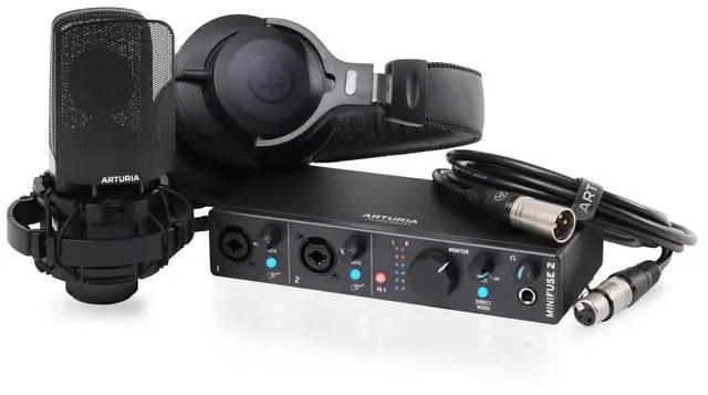 Main image of MiniFuse USB Audio & MIDI Interface, MiniFuse 2 Recording Pack | Record voice guitar and synths, best-in-class sound specs, pair with any microphone, Ableton Live Lite