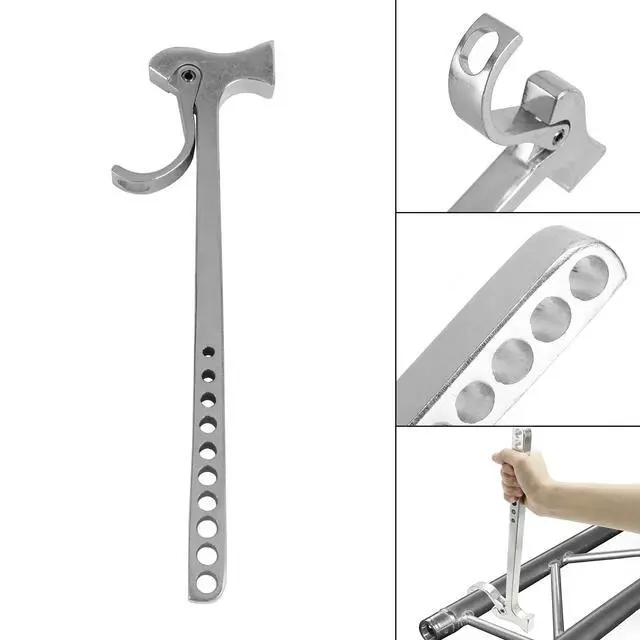Alt view image 3 of 6 - Hammer of Truss Stage Aluminum, Silver Stage Spigot Lighing Truss Hammer Truss Pin Remover For Global F34 Tru DJ Truss Removal and Installation tools