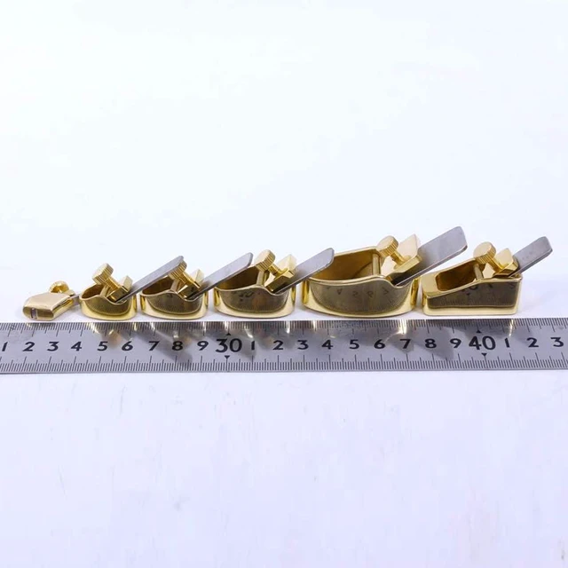 Alt view image 5 of 6 - Brass Mini Planes,violin thumb plane,finger planes with Steel Blade for Guitar Violin Making Tools