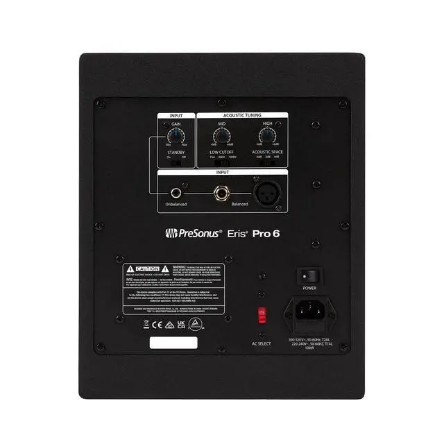 Alt view image 2 of 6 - Eris Pro 6 2-Way Biamped, Active, 6.5-inch Coaxial Studio Monitor | 140W coaxial monitor with 6.5" woofer and acoustic tuning for Dolby Atmos, stereo mixing and home studios