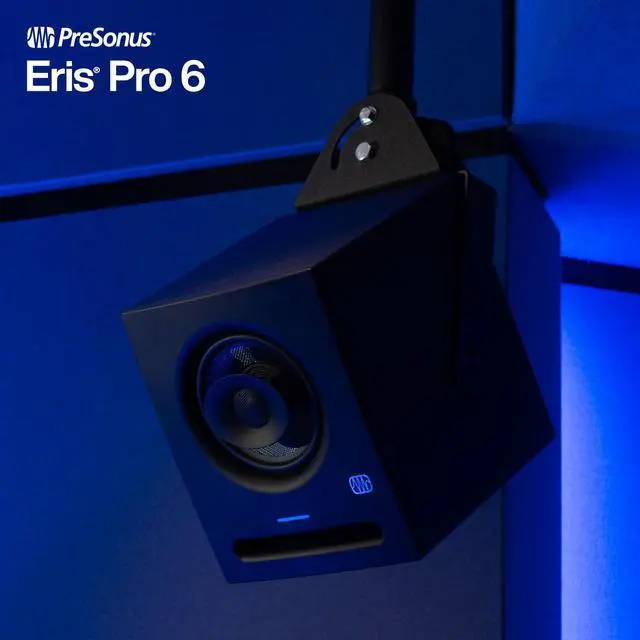 Alt view image 3 of 6 - Eris Pro 6 2-Way Biamped, Active, 6.5-inch Coaxial Studio Monitor | 140W coaxial monitor with 6.5" woofer and acoustic tuning for Dolby Atmos, stereo mixing and home studios