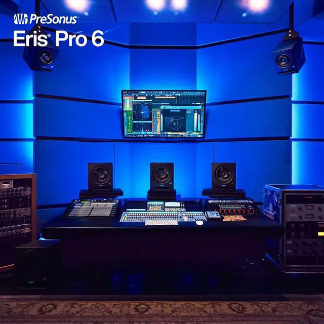 Alt view image 4 of 6 - Eris Pro 6 2-Way Biamped, Active, 6.5-inch Coaxial Studio Monitor | 140W coaxial monitor with 6.5" woofer and acoustic tuning for Dolby Atmos, stereo mixing and home studios
