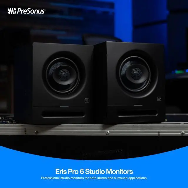 Alt view image 5 of 6 - Eris Pro 6 2-Way Biamped, Active, 6.5-inch Coaxial Studio Monitor | 140W coaxial monitor with 6.5" woofer and acoustic tuning for Dolby Atmos, stereo mixing and home studios