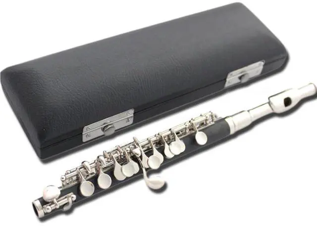 Main image of C-key Bakelite White Copper Tube And Silver-plated Professional Band Plays Piccolo Instruments, With Luggage And Maintenance Set