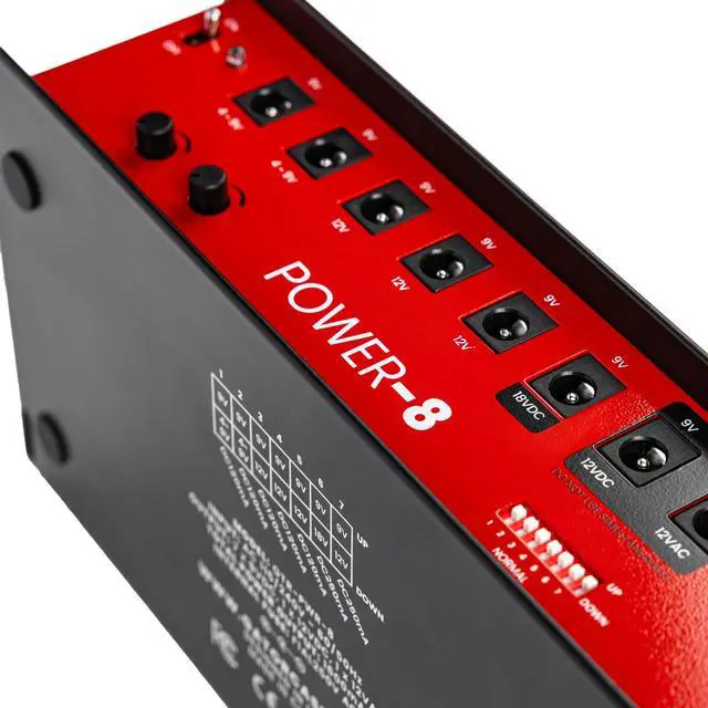 Alt view image 6 of 6 - Cases Guitar Effects Pedal Power with 8 Isolated Outputs | Maximum Output Current: 1600mA (GTR-PWR-8)