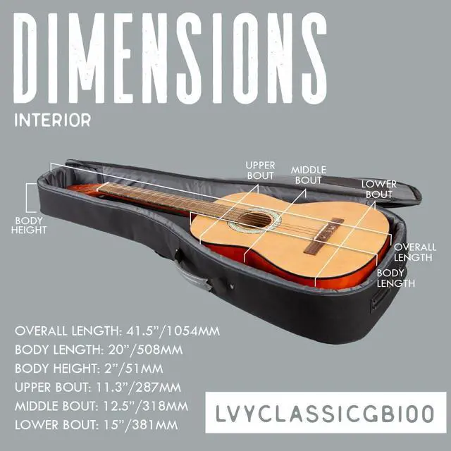 Alt view image 6 of 6 - Leathers Classical Guitar Bag (LVYCLASSICGB100)