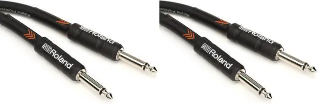 Main image of Black Series Instrument Cable, Straight/Straight 1/4-Inch Jack, 10-Feet (Pack of 2)