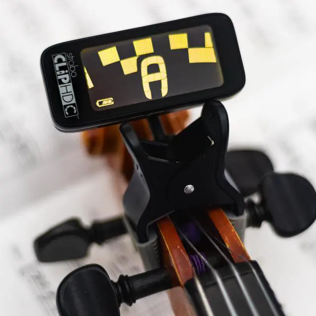Alt view image 4 of 6 - StroboClip HDC-V | Clip-On Strobe Tuner with Violin Clamp